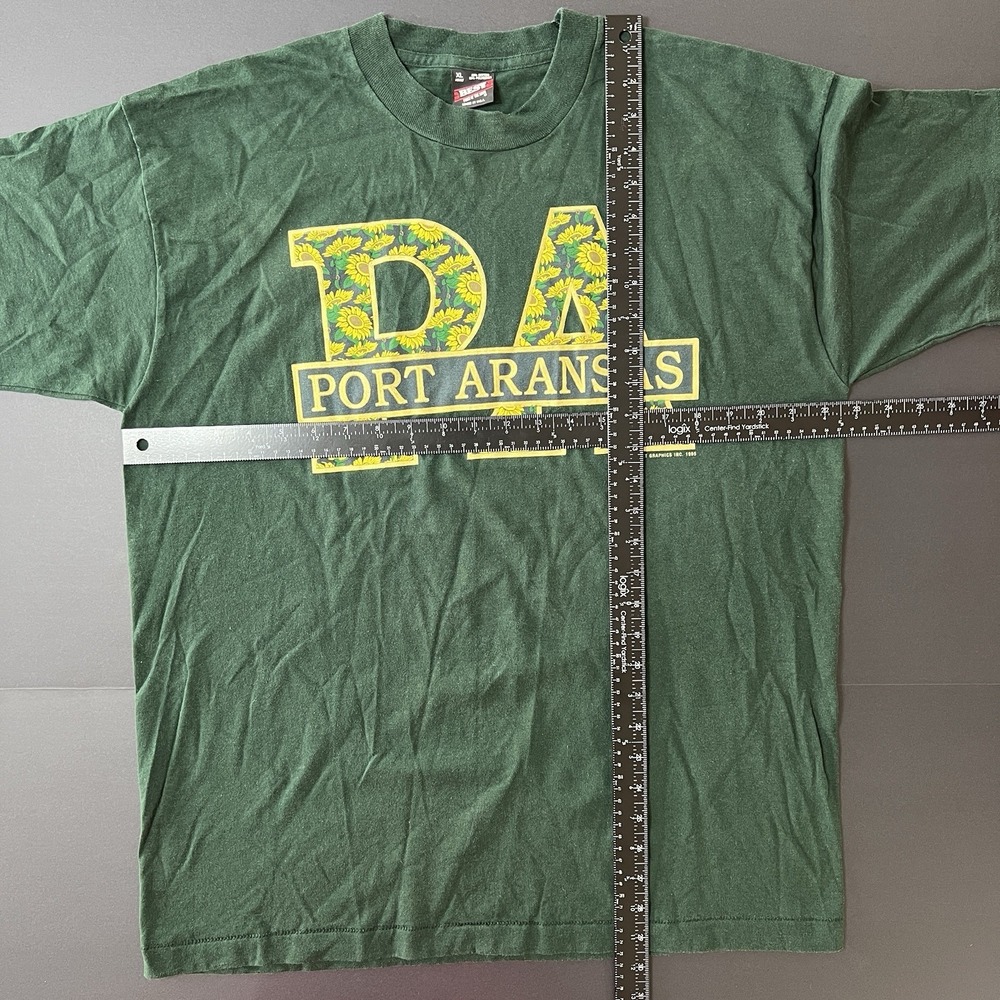 Vintage 1994 Port Aransas T-Shirt Size XL Single Stitch Graphic Tee Floral - Picture 4 of 8